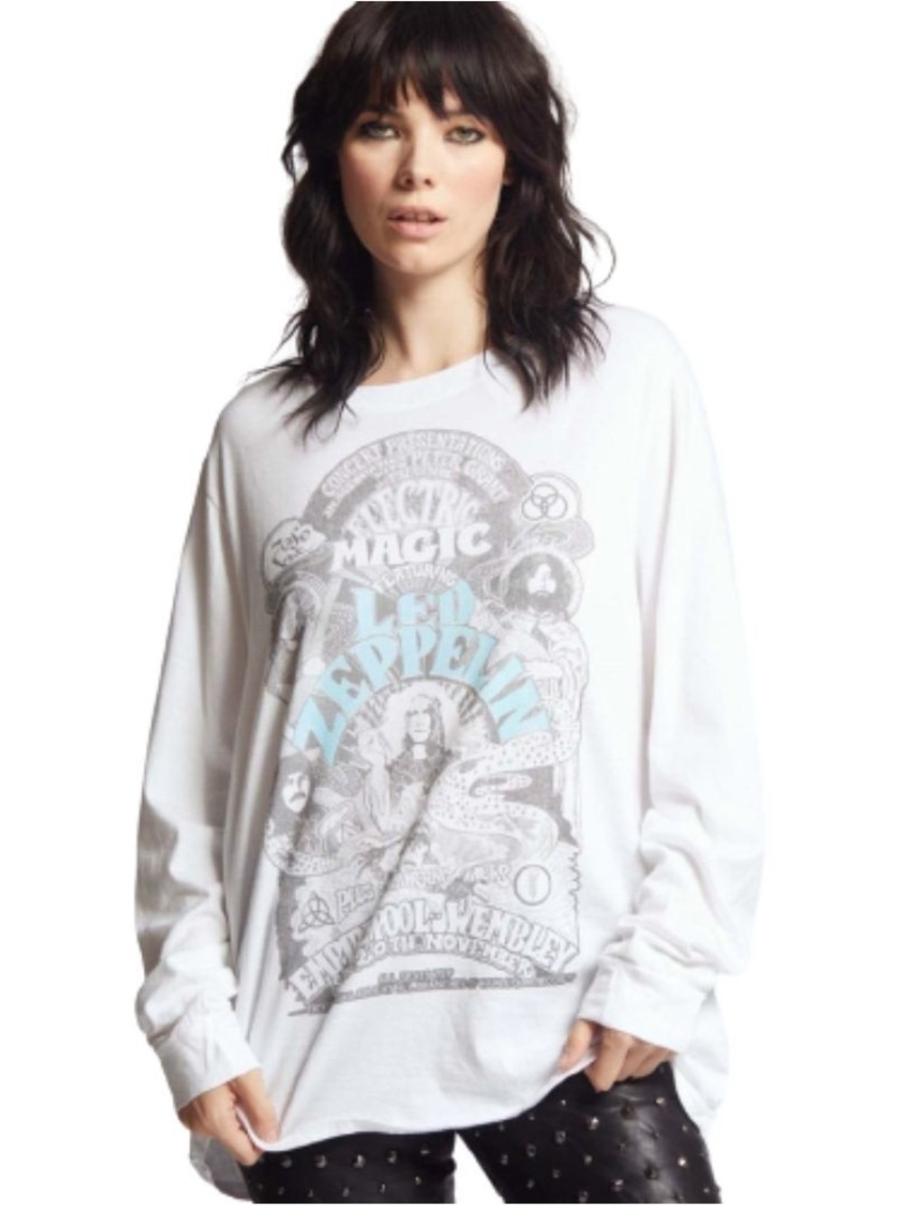 Led Zeppelin Electric Magic Concerts Long Sleeve T-shirt by Recycled Karma